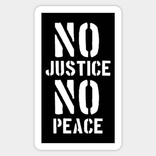 No Justice No Peace Sticker